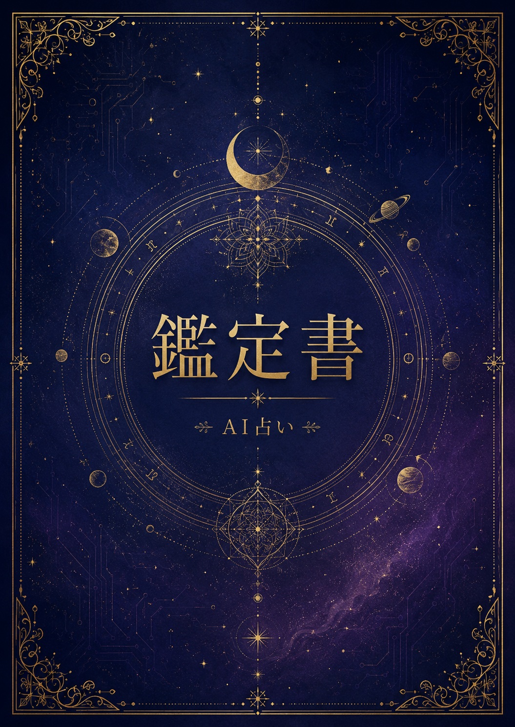 オンラインAI占い鑑定書の表紙